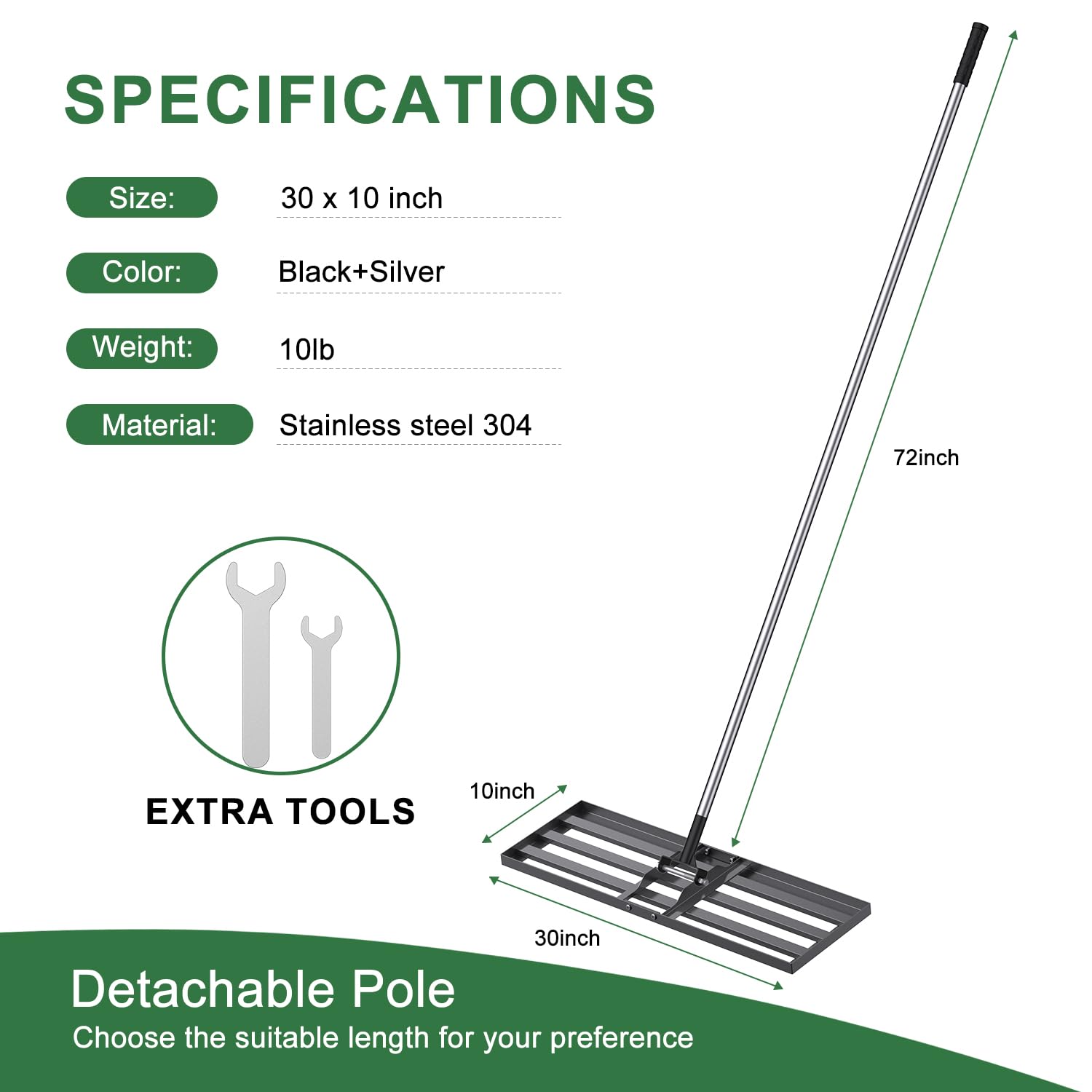 Saker Lawn Leveling Rake
